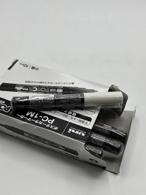 Uni POSCA - PC-1M Art Paint Marker - 0.7mm - White - Pack of 10