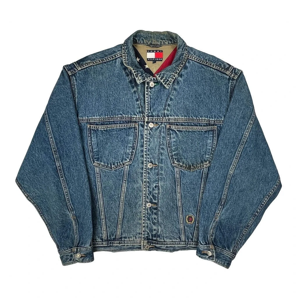 Tommy Hilfiger Denim Jacket - Large Blue Denim