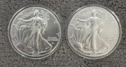 Lot of 2 2021 American Silver Eagle, *Type 2 - 2oz total - No Reserve