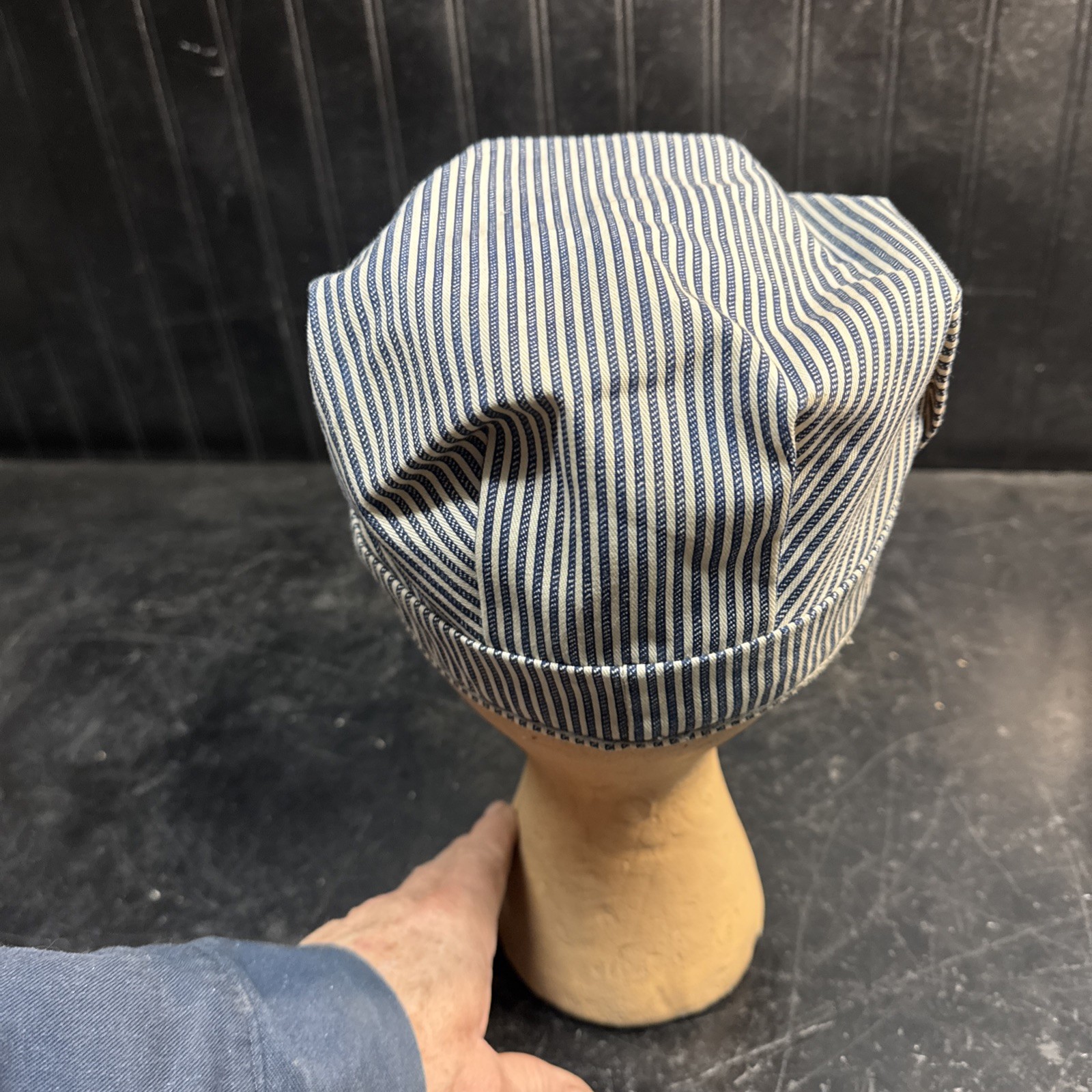 Train Conductor  Striped Engineer Cap Landisville… - image 3