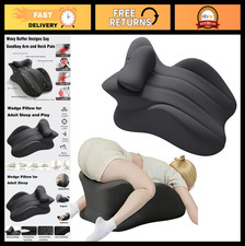 Ergonomic Memory Foam Wedge Pillow - 27 Angle Couples Support Cushion for Neck