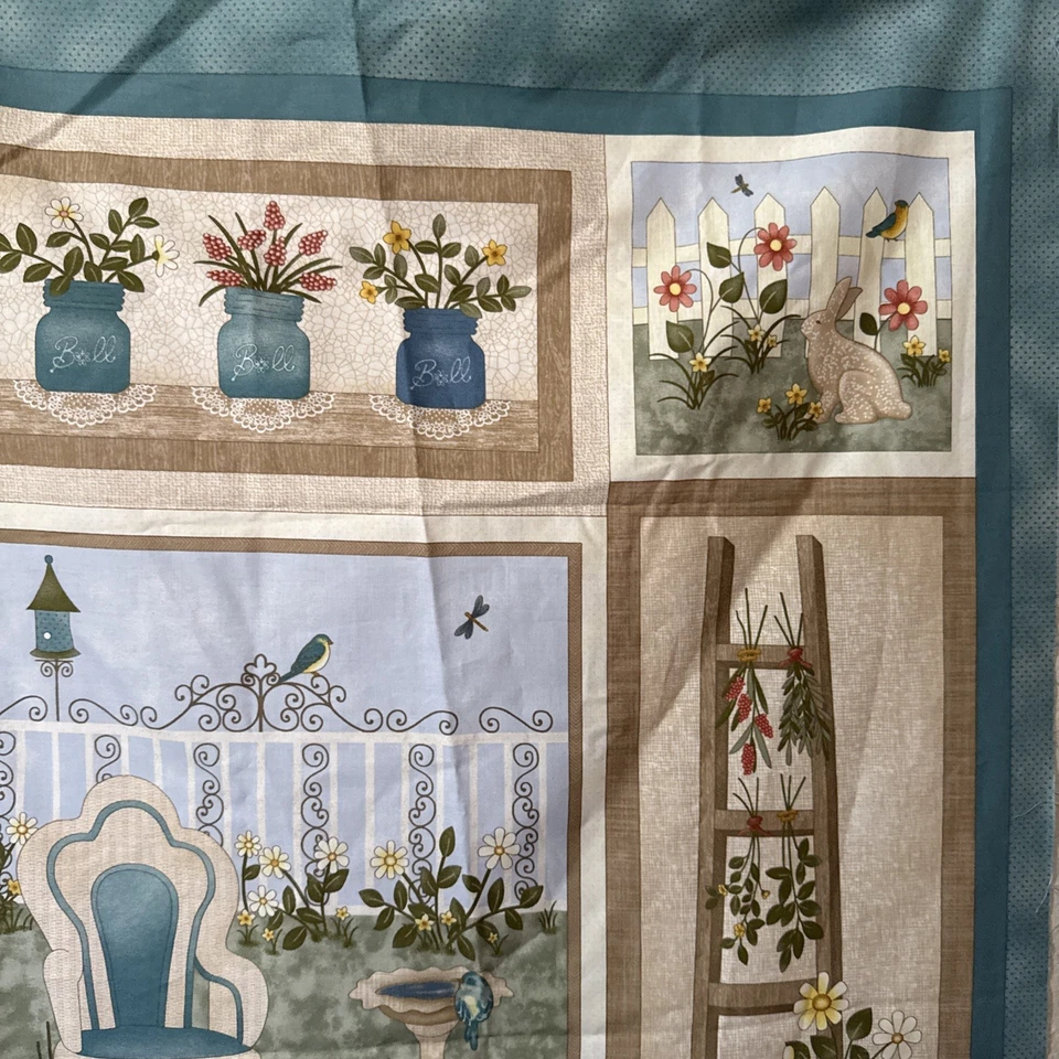 Cheryl Hanes Of Prairie Grove Peddler “My Sweet Garden “ Panel  - Image 3 of 4