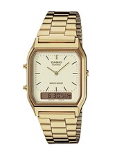 Casio Vintage Quartz Analog Digital Gold Tone Unisex Watch AQ-230GA-9D SD