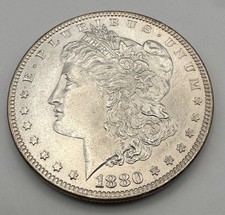 1880 Morgan Dollar Approximately MS Silver $1 Coin Rare Key Date Beautiful