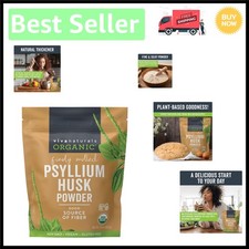 Unflavored Organic Psyllium Husk Powder - 24 oz Plant-Based Fiber for Smoothies
