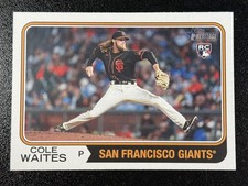 Cole Waites Rookie San Francisco Giants - 2023 Topps Heritage #258 (RC)