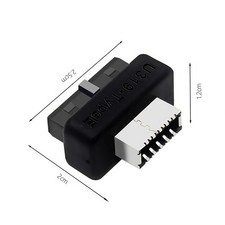 USB 3.0 20-Pin to Type E Adapter - USB 3.1 Type C Front Panel Header Converter f