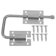 Silver Stainless Steel Sliding Door Security Lock Bolt For Bedroom And Bathroom
