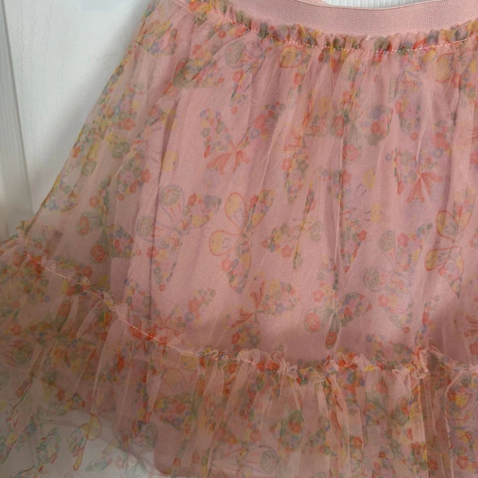 Faldas de tul rosa rubor mariposa Mini Boden niñas talla 7-8 años Foto 3 de 4