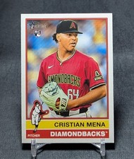 Cristian Mena Rookie 2025 Topps Heritage Baseball Card #134 Arizona Diamondbacks