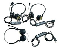 3x Jabra Biz 2300 Mono USB UC Professional-grade Corded Headset Model: HSC015