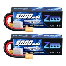 2x Zeee 22.2V 5000mAh 6S Lipo Akku XT90 120C hardcase Für RC Jet Heli Flugzeuge