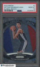 2023 Panini Prizm Global Reach #2 Victor Wembanyama Spurs RC Rookie PSA 10