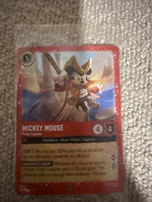 Disney Lorcana TCG Mickey Mouse Pirate Captain Foil Promo | eBay