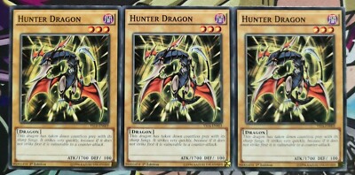 3x Jagddrache/Hunter Dragom YS14-EN003 Common 1st Edi.ENGLISCH PLAYSET Yu-Gi-Oh