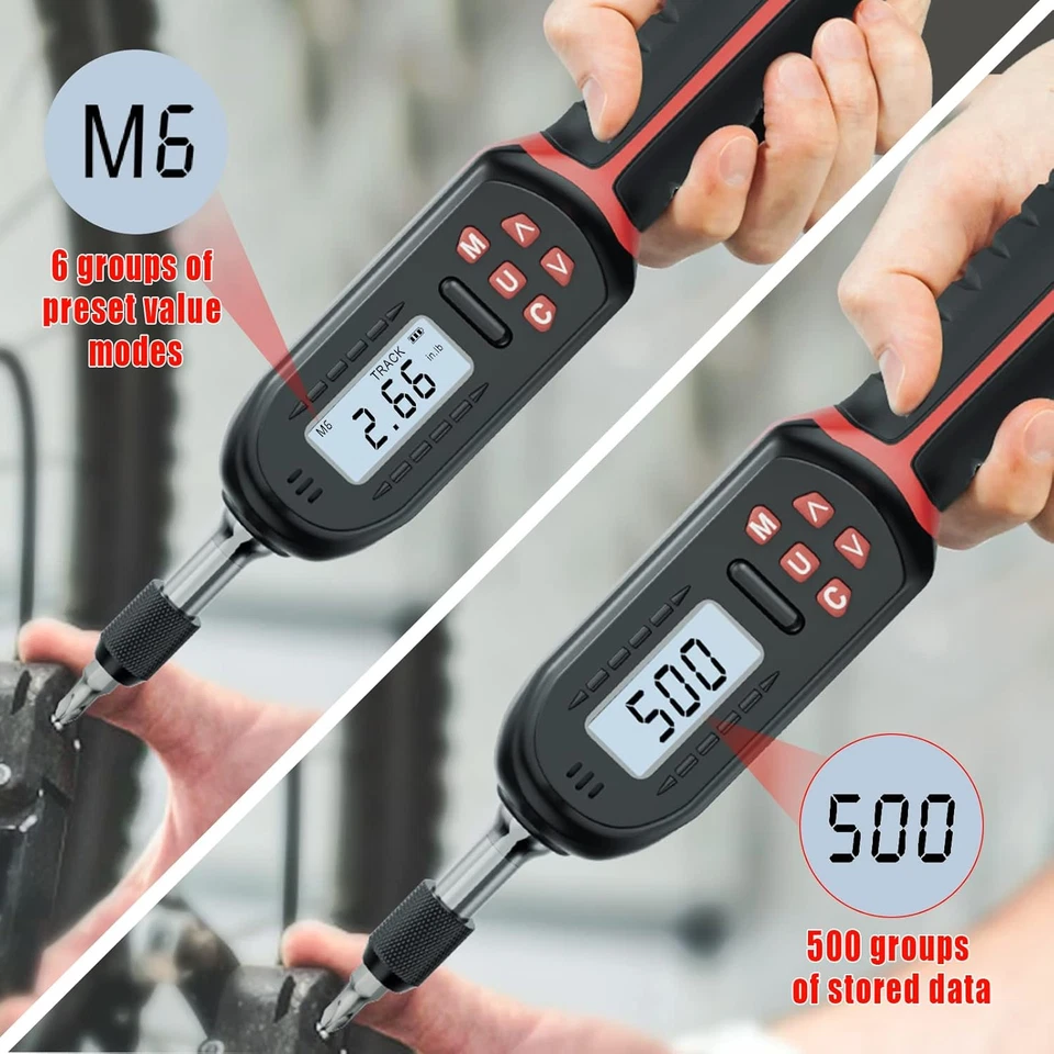 Destorno dinamométrico digital 2,66-53,1 in-lbs/0,3-6 Nm, par de torsión. Foto 3 de 4