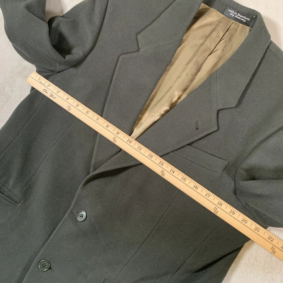 Gianfranco Ruffini Blazer Mens Sport Coat Size 40R Green Business Cashmere Blend - Image 3 of 4