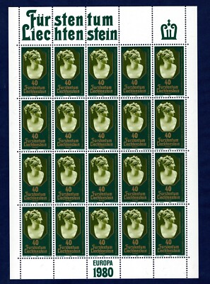LIECHTENSTEIN 1980 C.E.P.T.   in minifoil MNH**