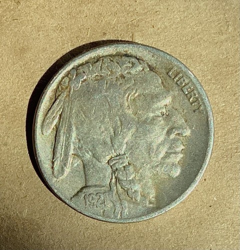 1921-P Buffalo Nickel VF - 第 3/4 張圖片
