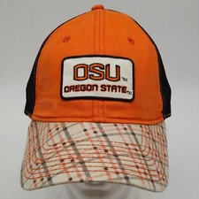 Oregon State Hat Cap Snap Back Plaid Orange Baseball Cap Mens NCAA