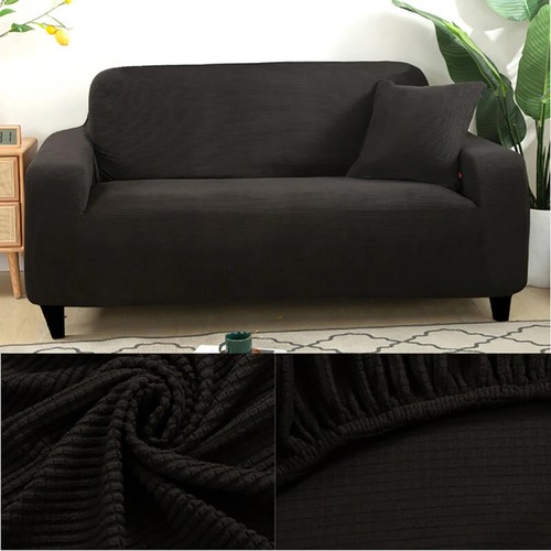 Thick Elastic Polar Fleece Cover for Sofa Armchair L Shaped Corner Sofa Cover - Picture 8 of 42