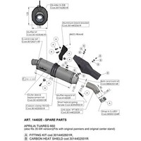 Auspuffhalterung Leovince Haltesatz Auspuffanlage FüR Aprilia Tuareg 660