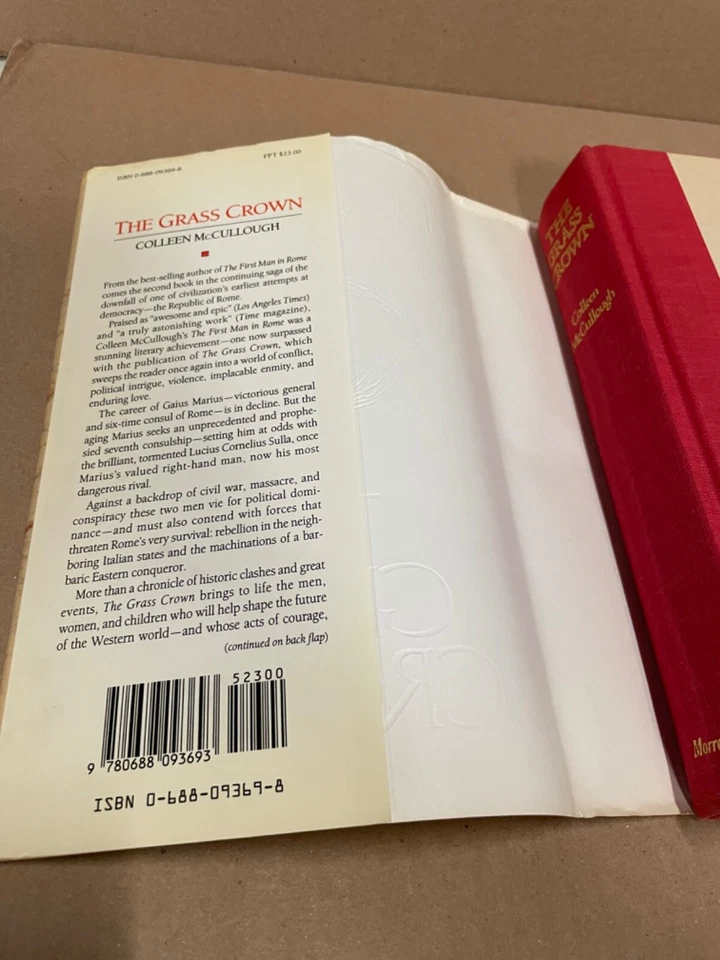 The Grass Crown Colleen McCullough First Hardcover Edition 1991 HC/DJ - Imagem 4 de 4