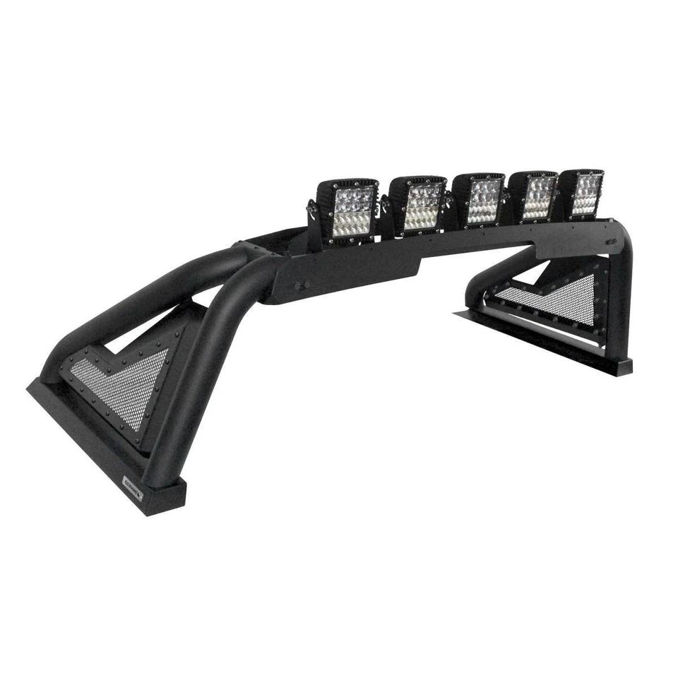 Go Rhino Textured Black Mild Steel Sport Bar 2.0 Complete Kit for 11-21 Ram 3500 Foto 4 de 4