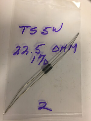 TS5W TEPRO RESISTORS 22.5 OHM .5 WATT 1% 2 PCS  NOS