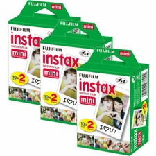 Fujifilm Instax Mini Film Bundle Pack (60 Shots) - Instant Print Colour Film
