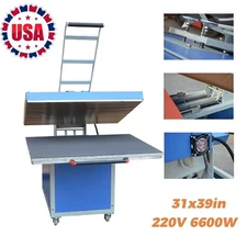 31x39in Large Format Manual Heat Transfer Press Machine Pull-Out Style 6600W