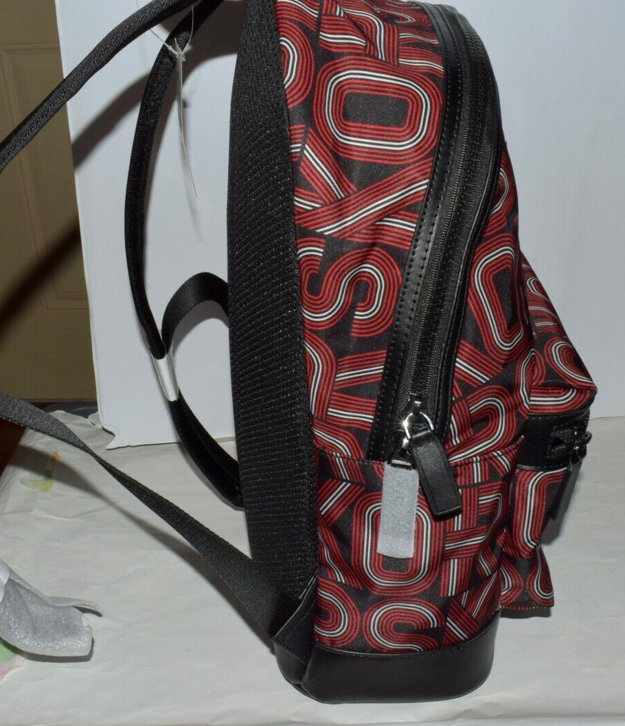 MICHAEL KORS Mens Kent Graphic Logo Backpack Bag in Black Michael Kors KENT Graphic Logo Backpack Basic Men main image 4