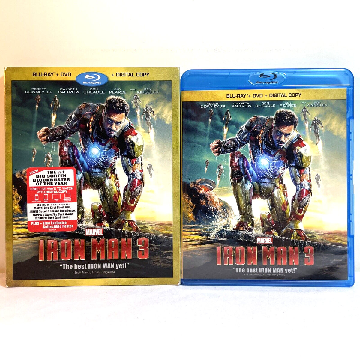 4 MARVEL MOVIES (Blu-Ray) w/ Slipcover Action Adventure Sci-Fi