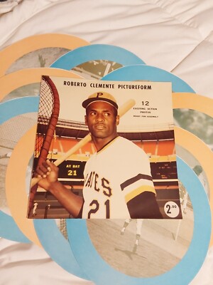 Vintage Roberto Clemente Pictureform Pittsburgh Pirates Three Rivers Stadium