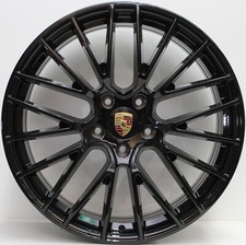 21 inch GENUINE PORSCHE CAYENNE GTS 2023 MODEL WIDE PACK ALLOY WHEELS IN BLACK