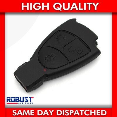 KNOPF SCHLÜSSELANHÄNGER SCHALE CASE COVER FÜR MERCEDES E S C CLK CL ML SLK CLS (3 TASTEN)