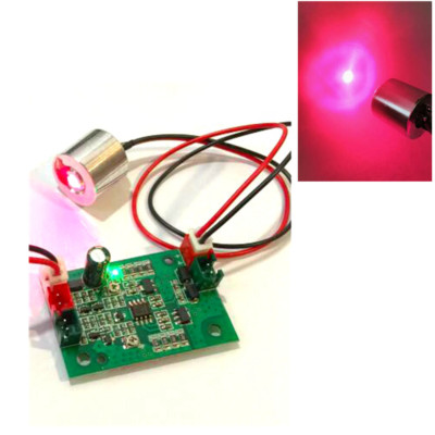 650nm Collimated Beam/Red Laser Diode 100MW Laser Dot Module 5V w/Driver TTL