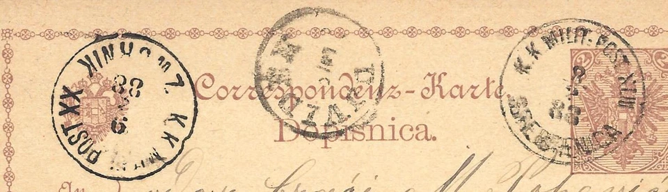 OLD AUSTRIA BOSNIA SREBRENICA CDS type K1 one of the rarest Bosnian K1 cds RRR! - Image 2 of 2