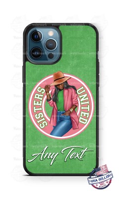 Black Woman Sisters United Juneteenth Custom Phone Case Cover for iPhone Samsung