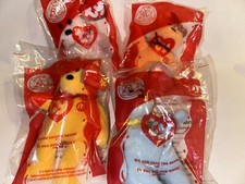 2004 Ty Beanie McDonald BEARS Lot Of 4 MIP