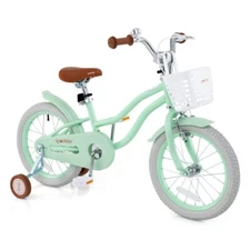 16" Training Wheels Bike Kids Bike Gift Children's with Adjustable Seat and Bell
