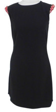 Ted Baker Reevah Little Black Dress Midi Smart Gem Bead Detailed Size 0 UK 6 New