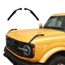 For Ford Bronco Accessories Black Front Engine Hood Hinge Expansion Trim Cover