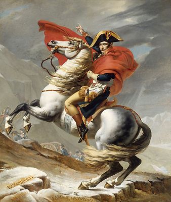 Napoleon Crossing the Alps Jacques-Louis David 24x30 poster