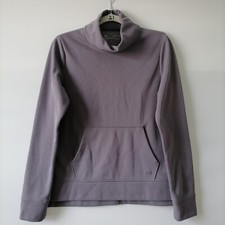Under Armour Coldgear Womens Heather Purple Mock Neck Pullover Sweatshirt Sz XS