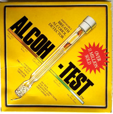 Portable Disposable Breath Alcohal Detectors "ALCOH-TEST" 2 Vials