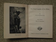 THE FINEST LEGENDS OF THE RHINE, WILHELM RULAND, 1934 ILLUSTRATED