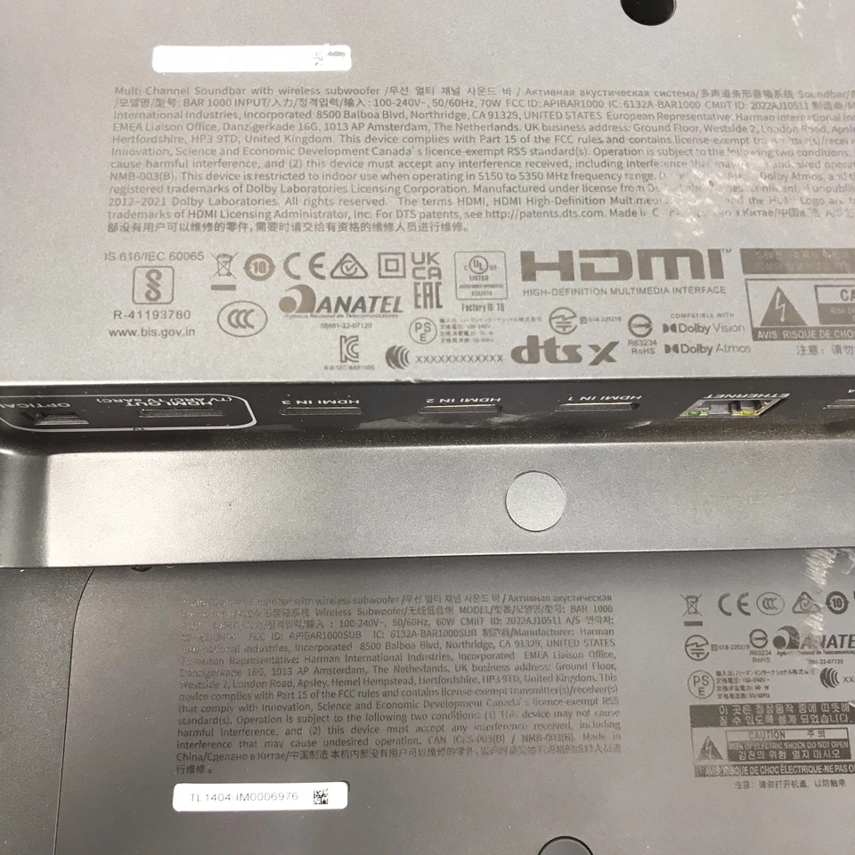 阅读 JBL BAR 1000 7.1.4 声道条形音箱带低音炮 - 演示 #AT9308 — 第 2/4 张图片