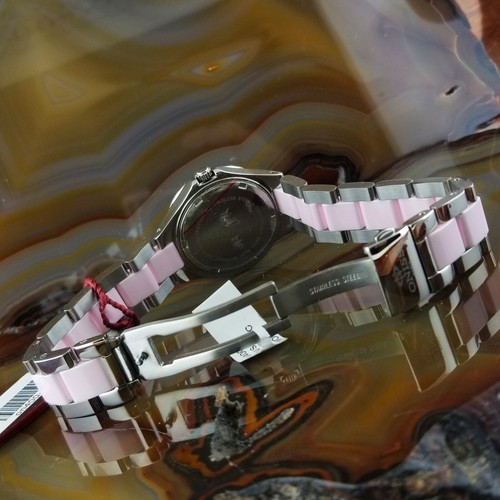 New Women's ONISS Swiss Pink Ceramic & Steel J12 Watch ON400 - Picture 5 of 6
