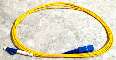 Qty-16  2M/6.56ft Single Mode Fiber Patch Cable - 2M LC/UPC - SC/UPC Simplex #68